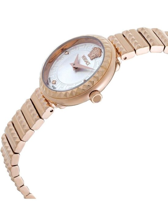NWT Versace Greca Goddess Petite Quartz Silver Dial Ladies Watch